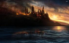 The Hogwarts Castle during the Wizarding War.