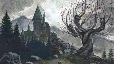 A beautiful art of the Whomping Willow.